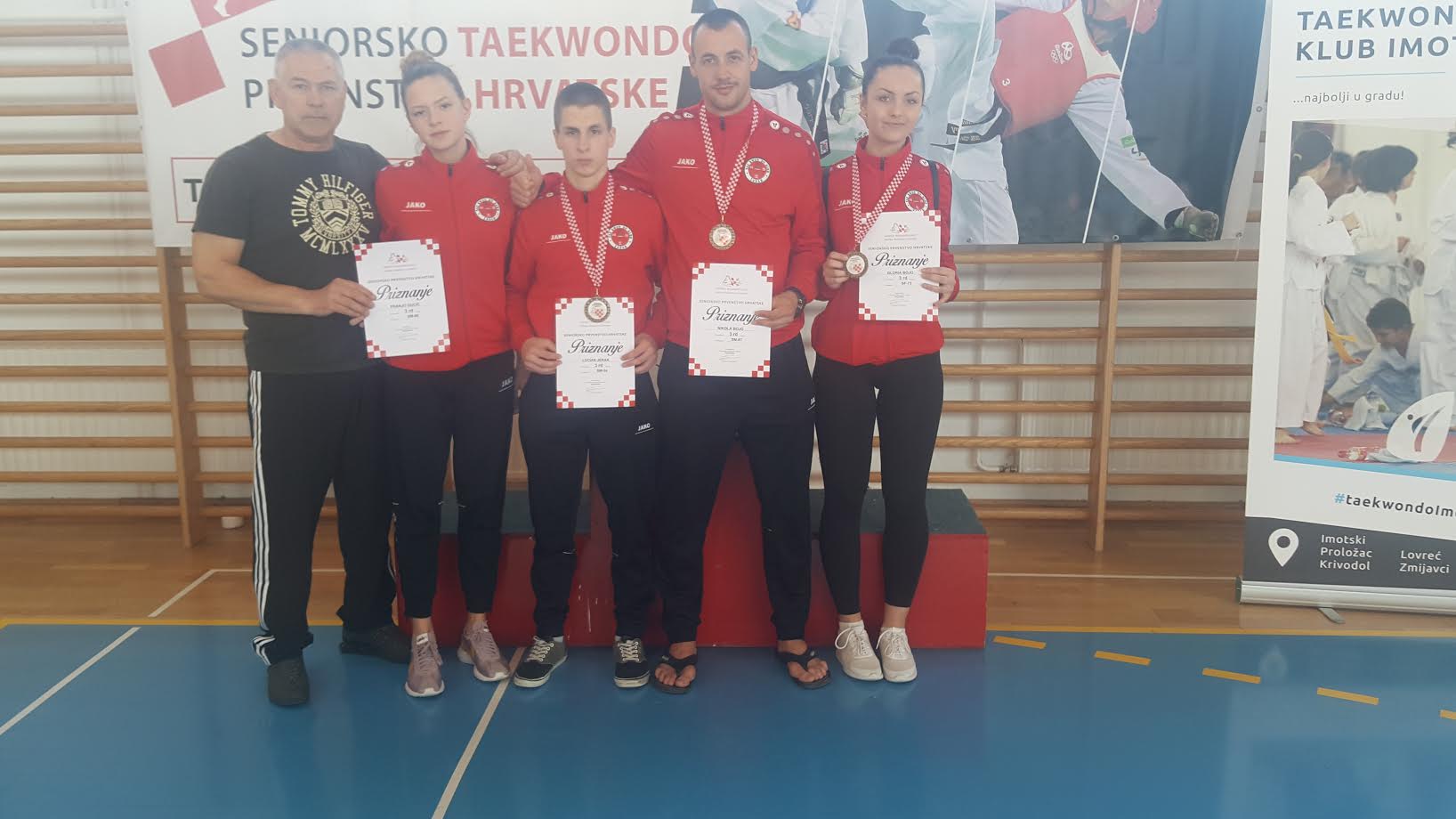 Četiri bronce predstavnika Taekwondo kluba Zadar na seniorskom PH-e