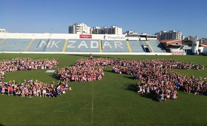 Zadarska srca dala podršku Vatrenima