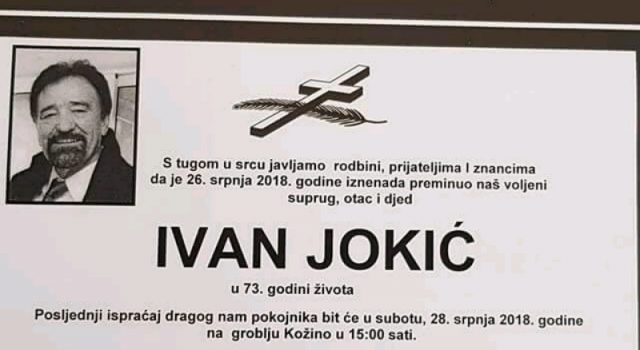 Preminuo atletski trener Ivan Jokić