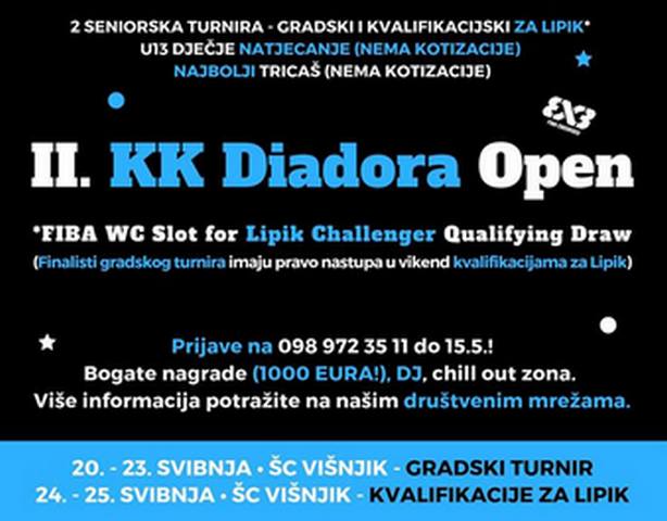 Sve je spremno za 2. KK Diadora Open