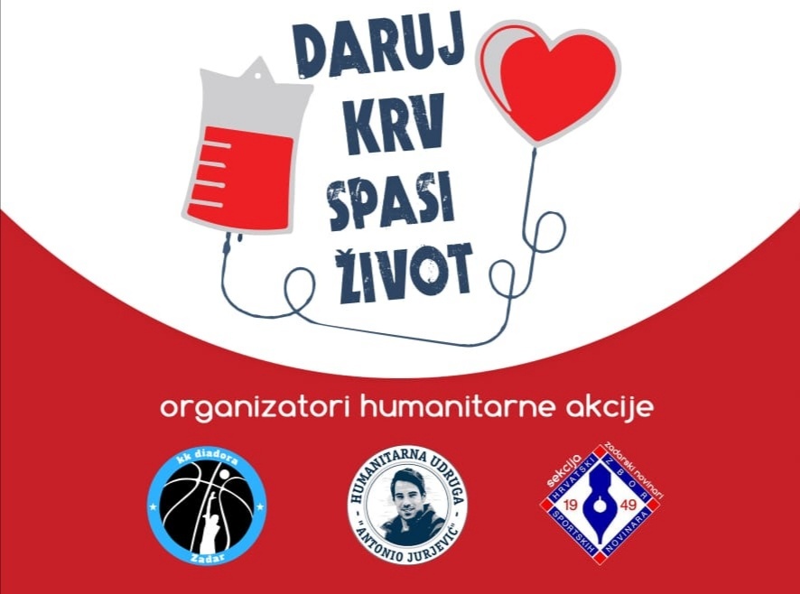 “U vrijeme darivanja – daruj krv ” tri zadarske udruge za jedan cilj