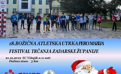 18. Tradicionalna božićna atletska utrka “Festival trčanja Zadarske županije Pero Mazija”