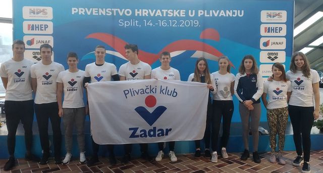 Vrhunski nastupi plivača „Zadra“ na zimskom prvenstvu Hrvatske u plivanju