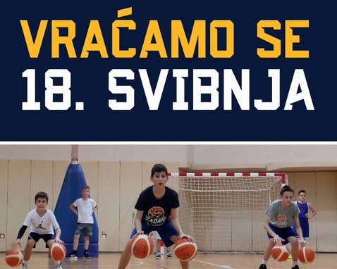 Škola košarke Zadar: Povratak u dvoranu nakon dva mjeseca 🌕🥳 🏀🏀