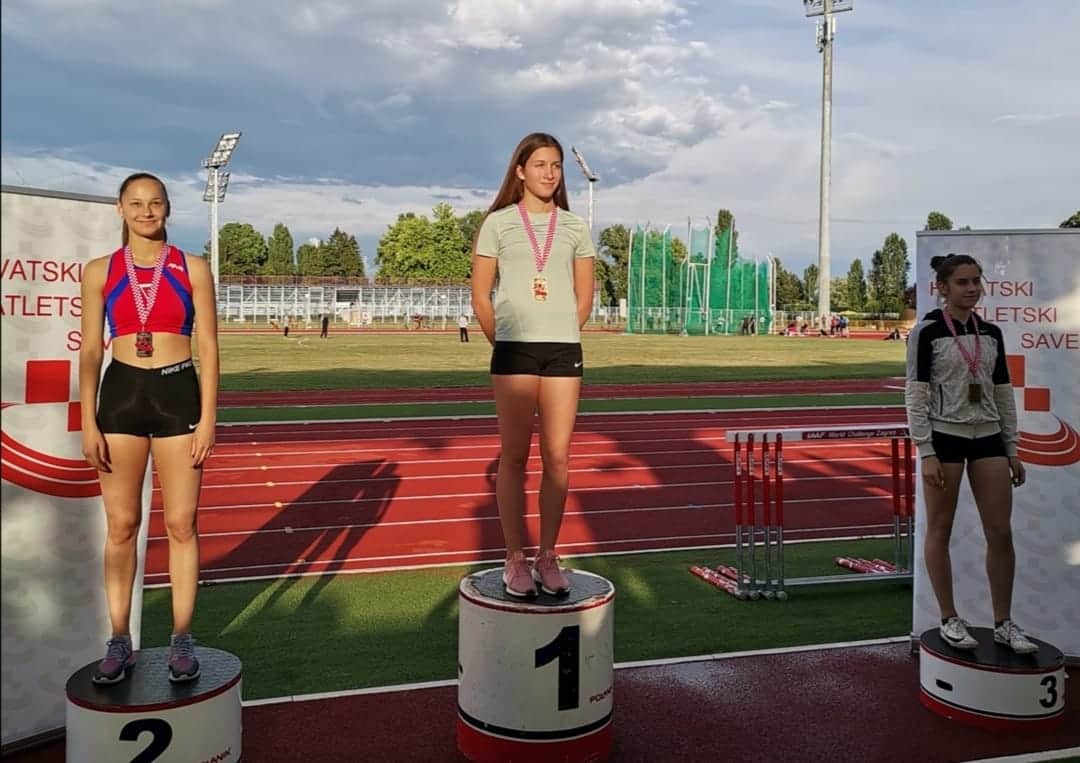 Matea Čerina  juniorska prvakinja Hrvatske na 100 metara !