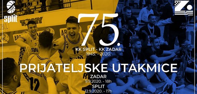 KK Zadar i KK Split za svoj 75. rođendan igraju humanitarne utakmice