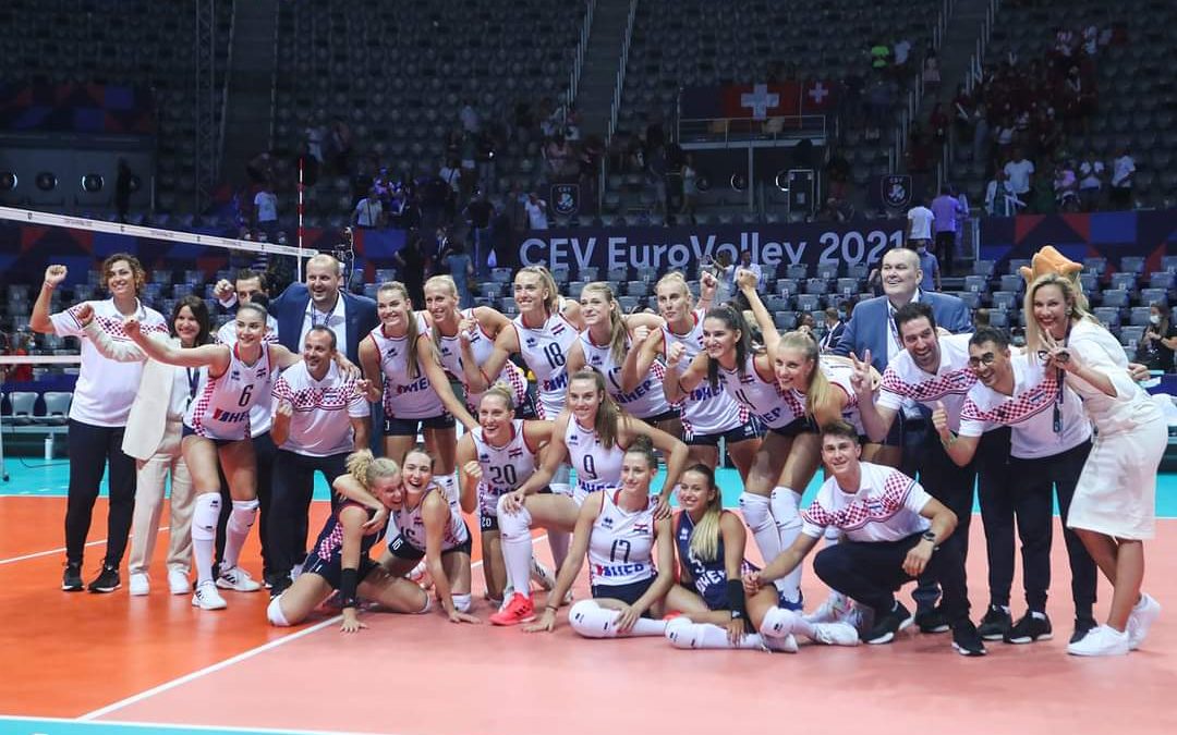 EP ODBOJKAŠICA Hrvatska na Višnjiku krenula pobjedom protiv Švicarske