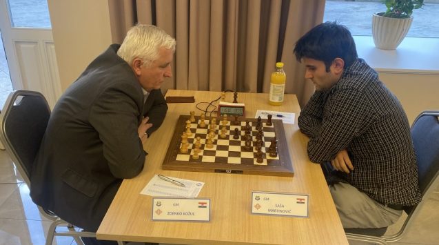 PRVENSTVO HRVATSKE U ŠAHU Saša Martinović zauzeo peto mjesto!