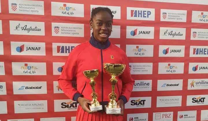 TENISKI KLUB ZADAR 08 Astrid Joha Bilić državna je prvakinja U-14 u konkurenciji parova