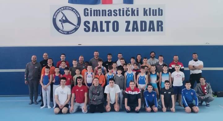 GIMNASTIČKI KLUB SALTO Franko Šušić, Niko Nevešćanin i Tomislav Pavić na reprezentativnom okupljanju