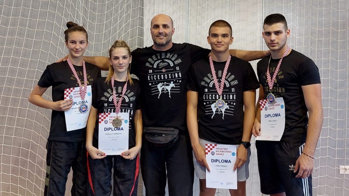 KBK PRETORIAN Prvaci Hrvatske su Toni Premić, Enio Dukić i Paola Tomrecaj
