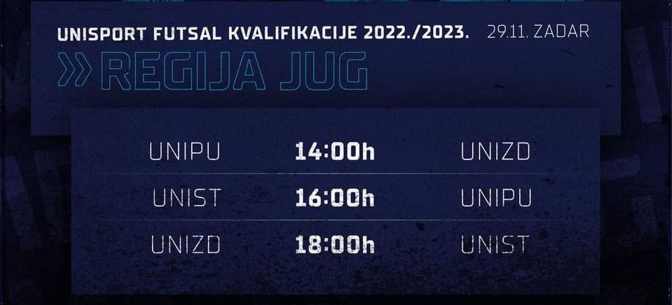 Zadar domaćin kvalifikacija za UniSport Futsal ligu