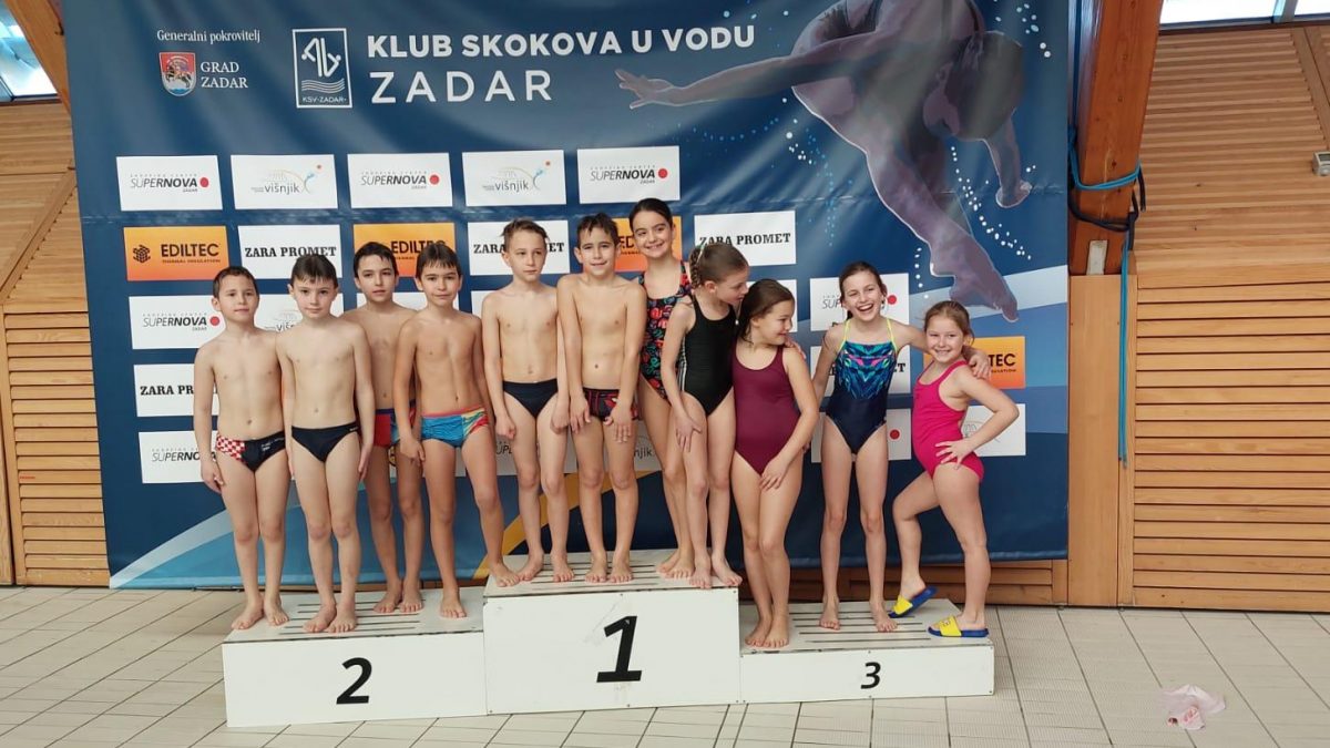 Održano prvenstvo sportskih škola Zadra u skokovima u vodu