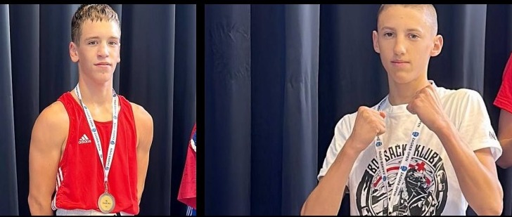 BOKSAČKI KLUB SVETI KRŠEVAN Srebrne medalje na “Zagreb Openu” za Ina Meladu i Karla Kneževića