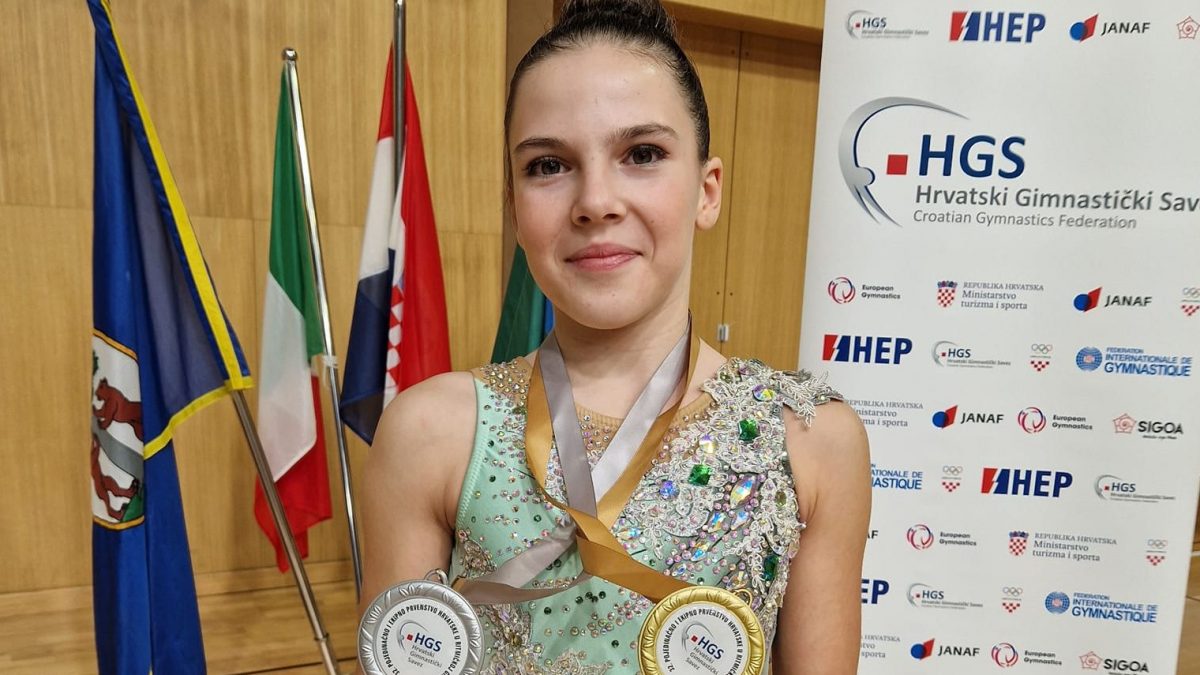 KRG SIRENA Noemi Deanne Marcikić kadetska prvakinja Hrvatske u vježbi s obručem