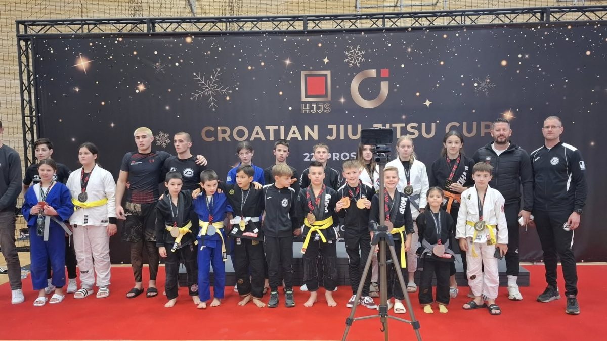JIU JITSU KLUB ZADAR Osamnaest medalja i treće mjesto u ukupnom poretku na “Croatian Cupu”