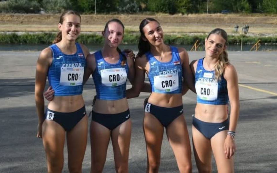 EYOF 2025. Nina Vrdoljak i Marta Marinović sa štafetom postavile novi hrvatski mlađe juniorski rekord
