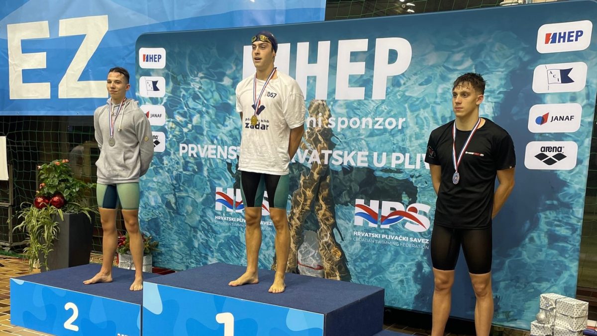 PLIVAČKI KLUB ZADAR Noa Kuman prvak Hrvatske u apsolutnoj konkurenciji!