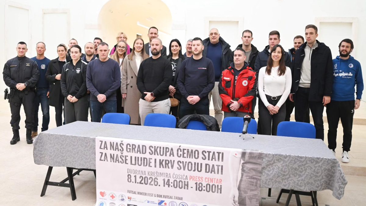 ZA NAŠ GRAD SKUPA ĆEMO STATI Zadarski klubovi i udruge zajedno u velikoj akciji darivanja krvi