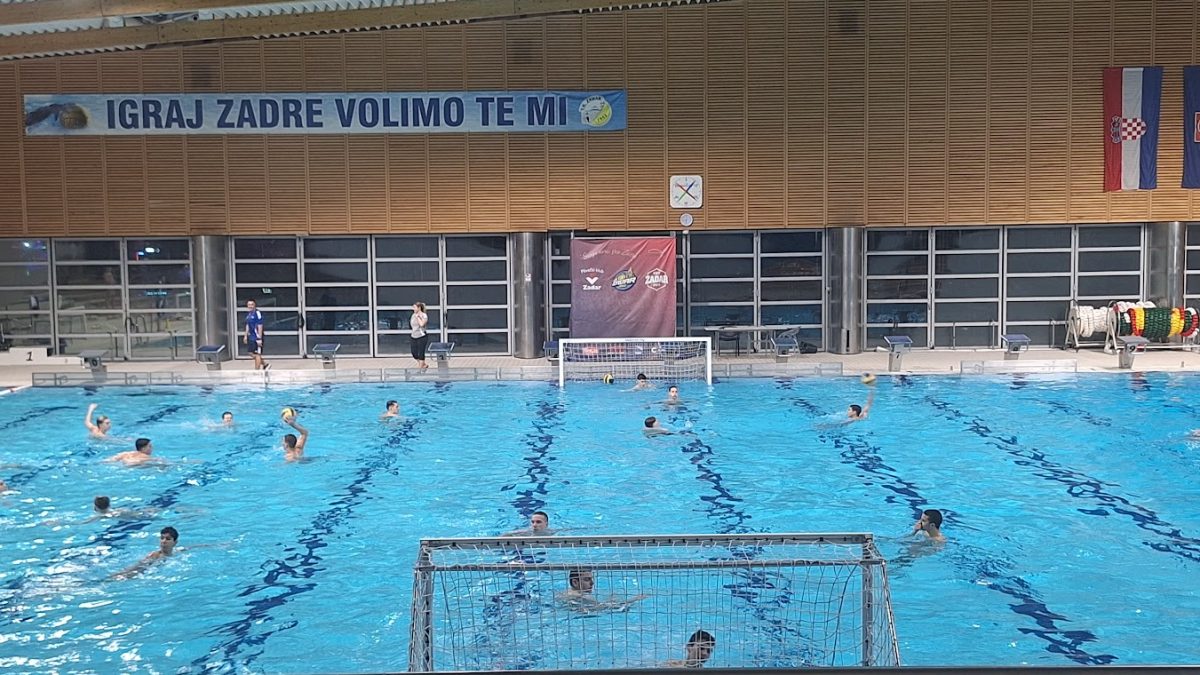 Frane Markulin i Duje Srzić u Zadru na pripremama vaterpolske reprezentacije Hrvatske do 16 godina!