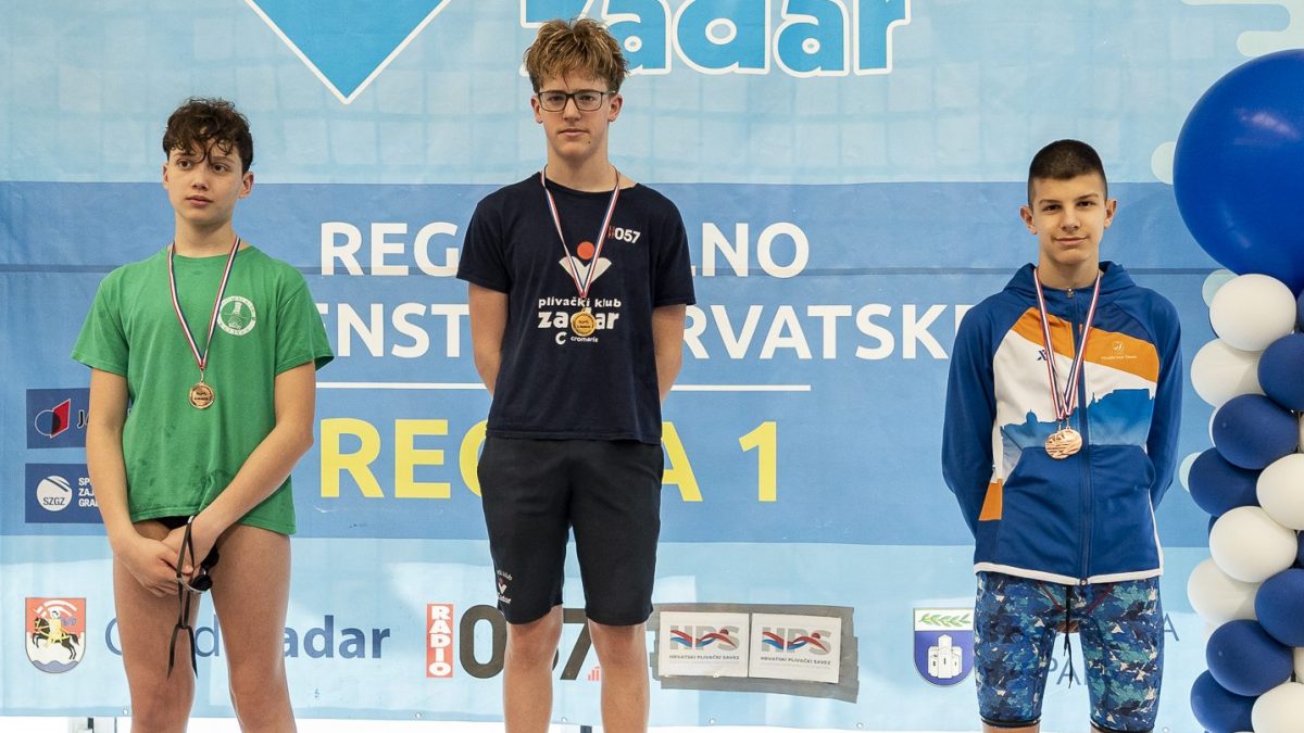 PLIVAČKI KLUB ZADAR Osvojeno 18 odličja, Šime Markulin peterostruki regionalni prvak!
