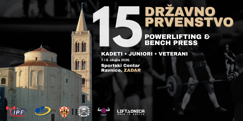 Zadar okuplja najjače Hrvate, publiku očekuju dizanja od preko 300 kilograma