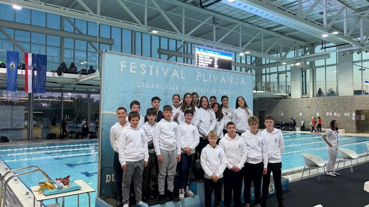 PLIVAČKI KLUB ZADAR Šime Markulin tri medalje i pehar, Adriana Knežević dvaput srebrna na Festivalu plivanja! 