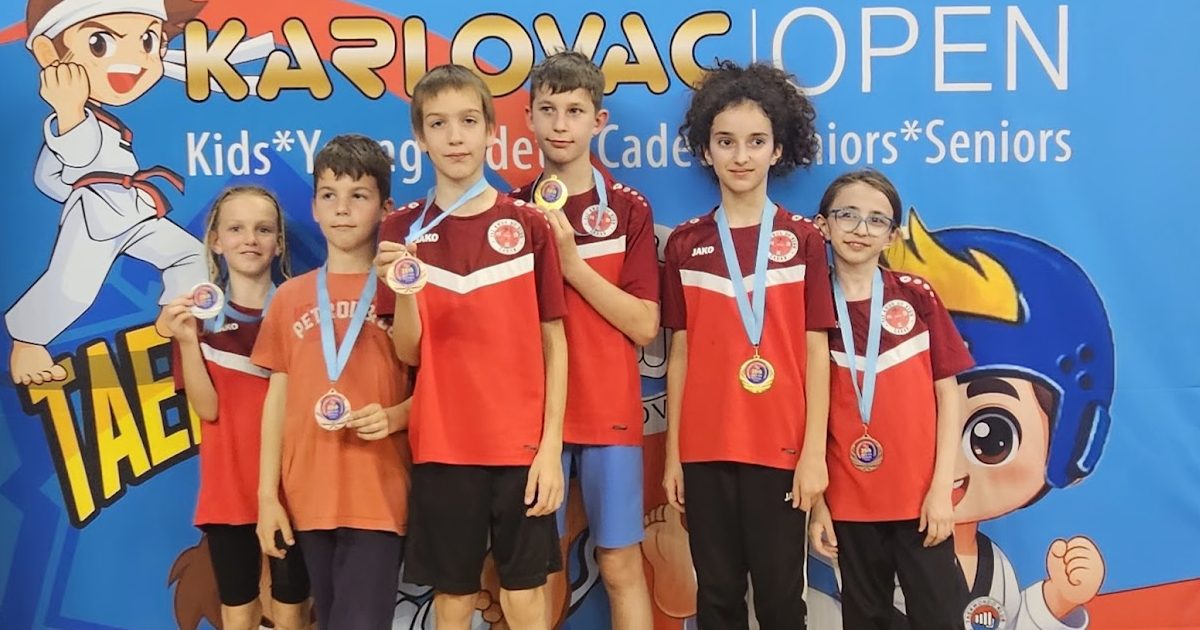 TAEKWONDO KLUB ZADAR Dva zlata, srebro i tri bronce na “Karlovac Openu”