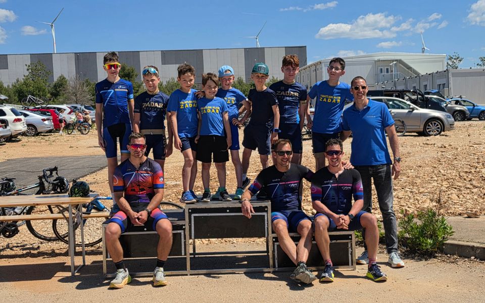 TRIATLON KLUB ZADAR Učenik Mate Zubčić za dvije sekunde brži od učitelja Ivana Tute