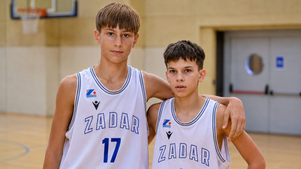 KK ZADAR Vito Ivanov i Lovre Marinov na okupljanju U14 reprezentacije Hrvatske!