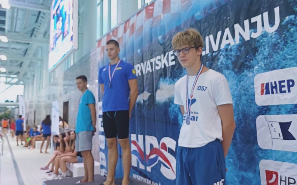 PK ZADAR Šime Markulin osvojio srebro i broncu na prvenstvu Hrvatske za kadete