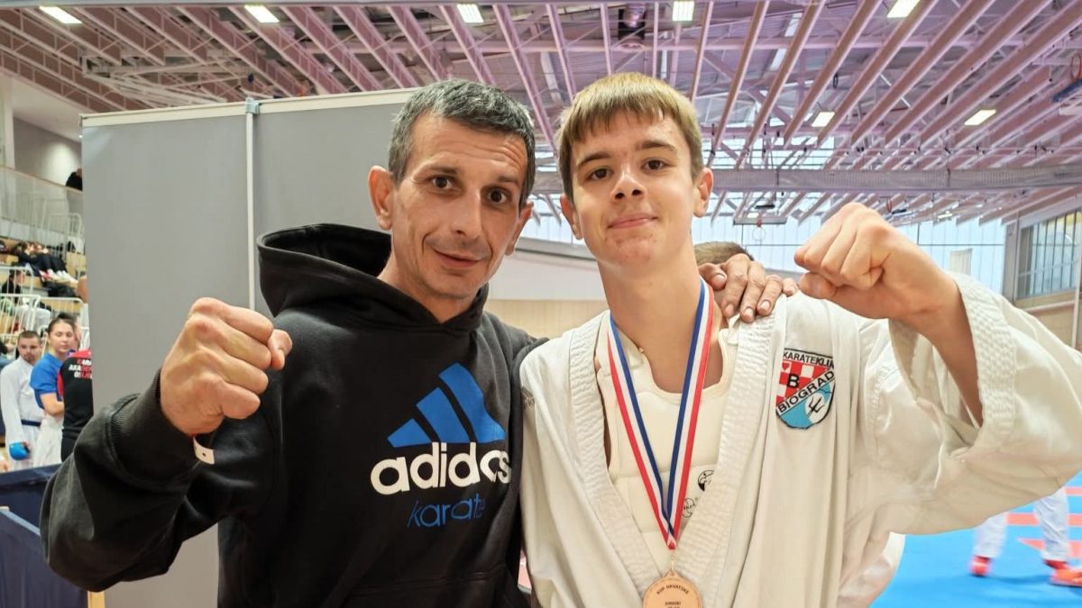 KARATE KLUB B BIOGRAD Gabriel Juričin izborio nastup na Prvenstvu Balkana!